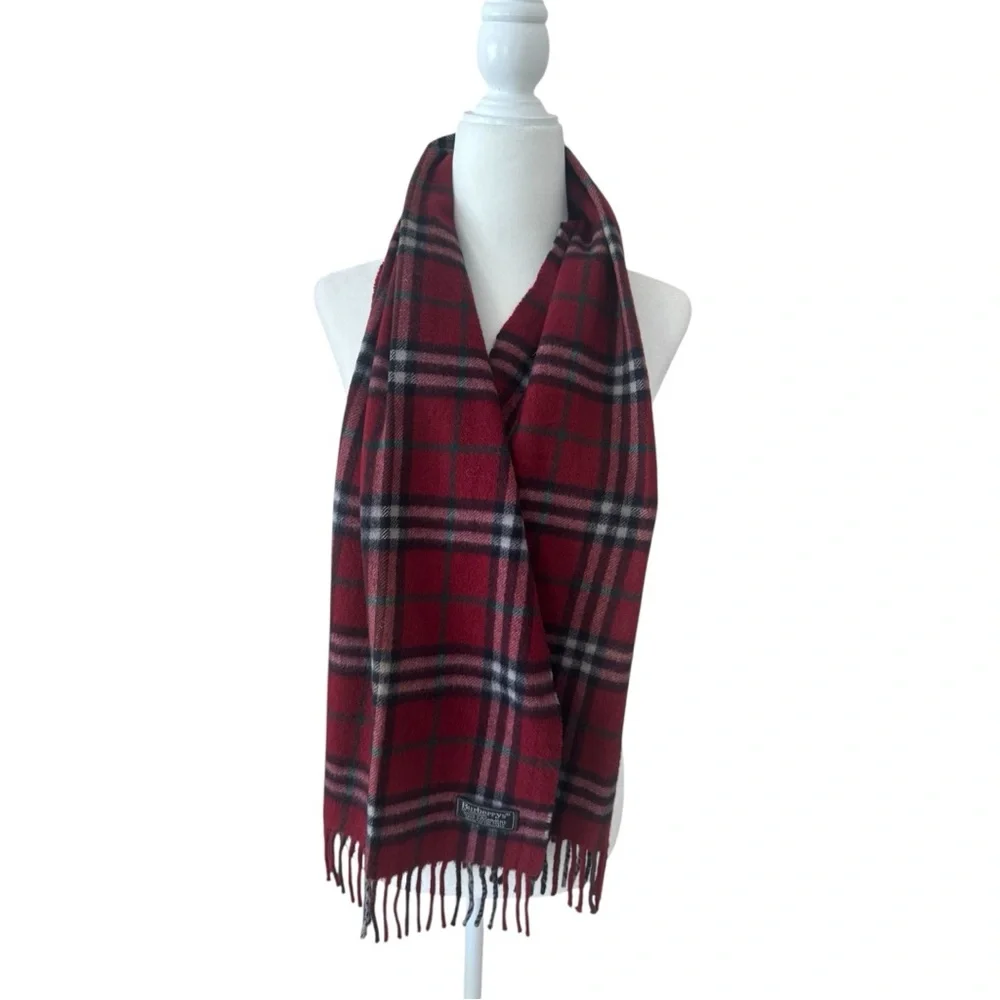 BURBERRY Authentic Cashmere Check Scarf - Picture 3 of 6
